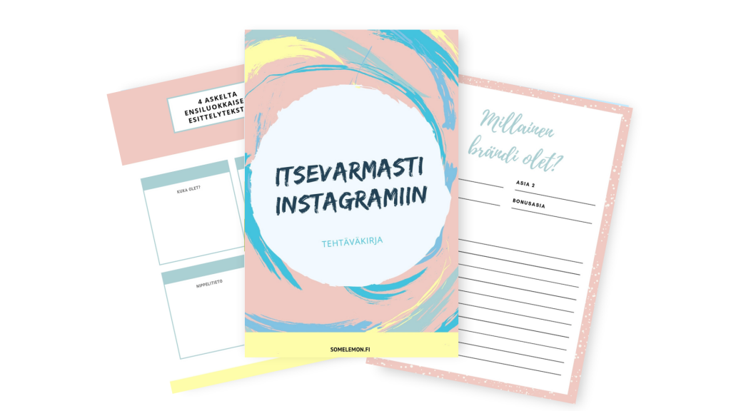 verkkokurssin tehtäväkirja instagram markkinoinnista